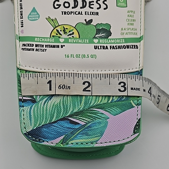 Betsey Johnson Green Goddess Tropical Elixir Crossbody Bag - Picture 8 of 10